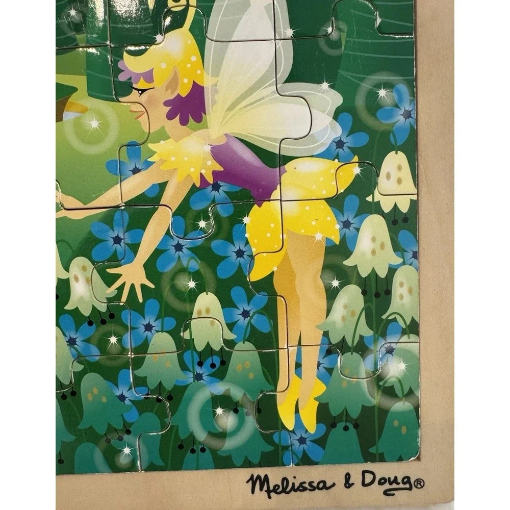 Melissa & Doug Fairy Fantasy Wooden Jigsaw Puzzle With Storage Tray (48 pcs)